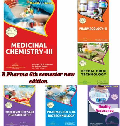 Best Book For B.pharm- 6th Sem ( 6-Books Set) All Subject