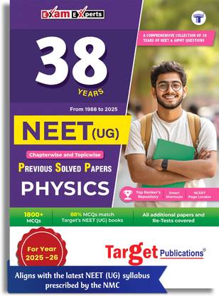 38 Years NEET Previous Year Solved Question Papers Physics PYQs | NEET UG Chapterwise Topicwise Solutions For 2026 Exam | 1800+ MCQs With Answer Key & Graphical Analysis | NMC Latest Syllabus