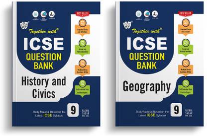 Together With ICSE Class 9 Question Bank History & Civics And Geography Exam 2024 (Set Of 2 Books) (Chapterwise & Topicwise)