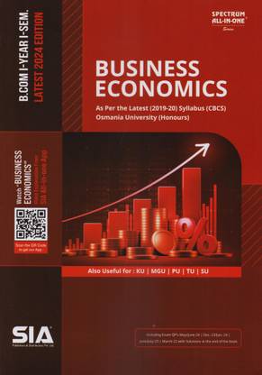 Business Economics (Honours) B.Com I-Year I-Sem As Per The Latest (2019-20) Syllabus (CBCS) Osmania University Latest 2024 Edition