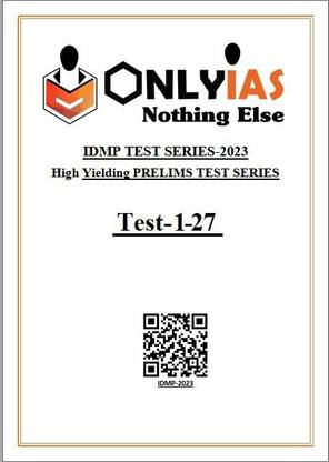 IDMP Prelims Only IAS 1 To 27 Test Series With Model Answers In English 2023