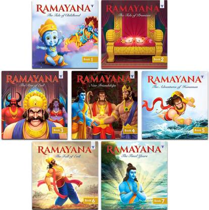 Ramayana For Children - Vol. 1 To 7 | Mythology Story For Kids | Bedtime Stories In English | Moral Stories For Kids | Pack Of 7 Books