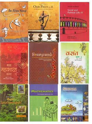 KENDRIYA VIDYALAYA SCHOOL NCERT BOOK SET CLASS - 7 ( VASANT , MAHABHARAT , HONEY COMB , AN ALIEN HAND , MATHS , SCIENCE , HISTORY , GEOGRAPHY , POLITICAL ) Set (9) Books New Latest Edition For 2023-2024