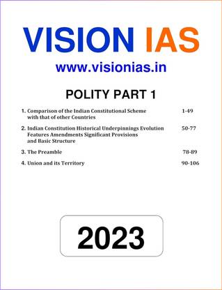 Vision Ias Polity Notes.pdf Vision IAS Polity General Studies Printed Notes English Medium (Set Of ...