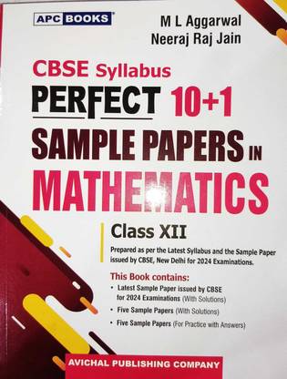 APC CBSE Perfect 10+1 Sample Papers MATHEMATICS For Class 12 CBSE Exam ...