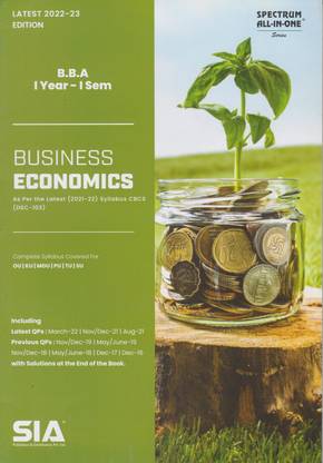 Business Economics BBA I-Year I-Sem As Per The Latest (2021-22) Syllabus (CBCS) (DSC-103) Latest 2022-23 Edition
