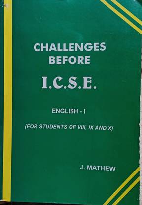 Challenges Before ICSE English -1 For Students Of 8,9,10