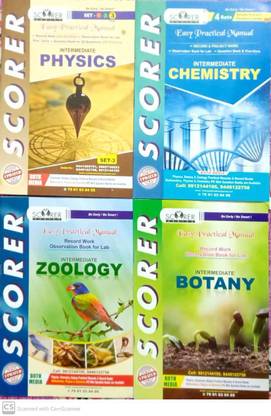 Scorer Easy Practical Manual, For Intermediate Physics, Chemistry, Botany & Zoology