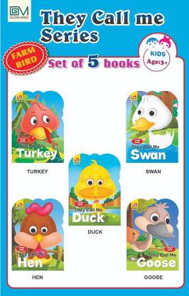 They Call Me Series - Farm Bird (Set Of 5 Books - Turkey, Swan, Duck, Hen & Goose)