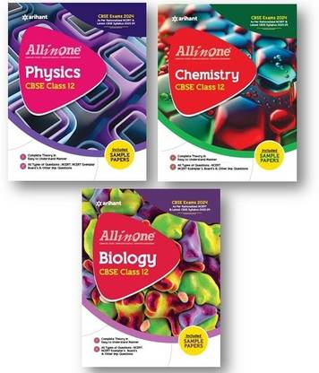 All In One Class 12th Physics, Chemistry,Biology For CBSE Exam 2024 (Set Of 3 Books) – 3 June 2023