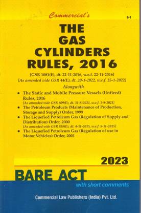 The Gas Cylinders Rules, 2016
