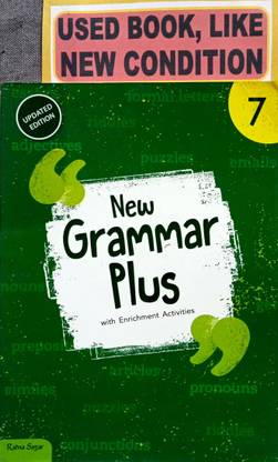 New Grammar Plus With Enrichment Activities Class-7(Old Book)