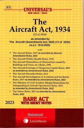 Universal’s Aircraft Act, 1934 Along With Allied Rules Bare Act, 1934