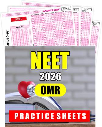 OMR Sheets For Practise NEET Exam 2025, 180 MCQ's With NTA Latest NMC Pattern, Mock Test Practice & Exam Preparation - Pack Of 55