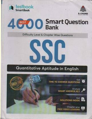 Testbook Smart Book 4000 Best Smart Question Bank: Ssc Quantitative Aptitude In English