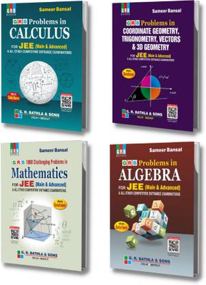 GRB Problems In Calculus, Algebra, Coordinate Geometry, Trigonometry, Vectors & 3D Geometry, 1000 Challenging Problems In Mathematics - COMBO - For JEE (Main & Advanced) & All Other Engineering Entrance Examinations