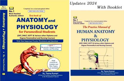 Text Book Of Anatomy And Physiology For Paramedical Students Updates 2024 With Booklet Human Anatomy And Physiology English Medium By Teena Kumari 3e