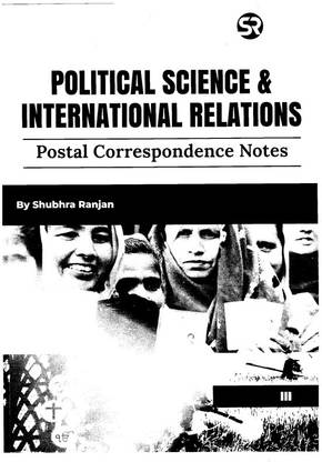 Subhra Ranjan Indian Government And Politics Volume-III PSIR Optional Handwritten Notes English For IAS Mains