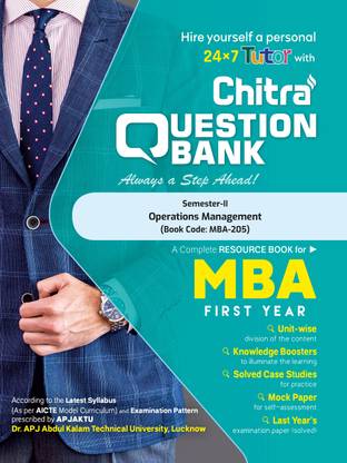 Chitra Question Bank For MBA - Operations Management (MBA 205) - Semester 2