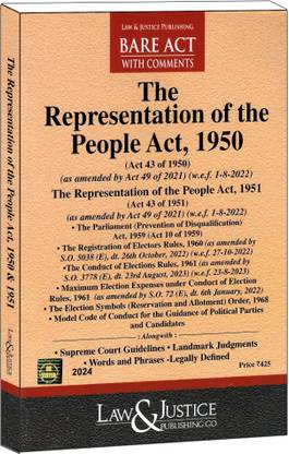 The Representation Of The People Act, 1950 Edition 2024