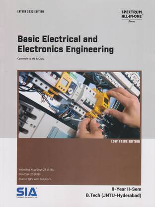 Basic Electrical And Electronics Engineering B.Tech II-Year II-Sem Common To ME & CIVIL (JNTU-Hyderabad) Latest 2022 Edition