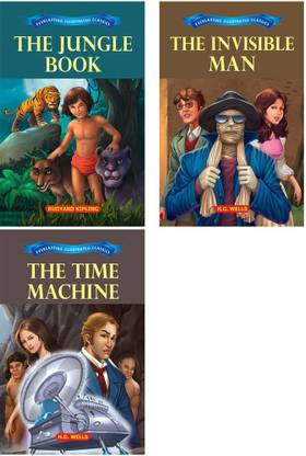 द जंगल बुक, द इनविज़िबल मैन एंड द टाइम मशीन- कॉम्बो सेट (सेट ऑफ 3 बुक्स)