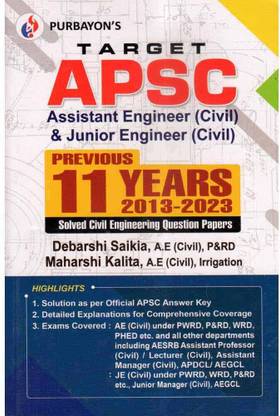 Target APSC Assistant Engineer [Civil] And Junior Engineer [Civil] | Solved Previous 11 Years Civil Engineering Question Papers