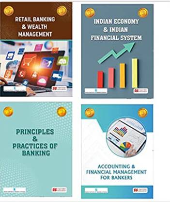 JAIIB - IIBF - New 2023 Syllabus - Set Of 4 Books By Macmillan - PPB + Accounting & Finance + Retail Banking + Indian Economy & Indian Financial System Product Bundle