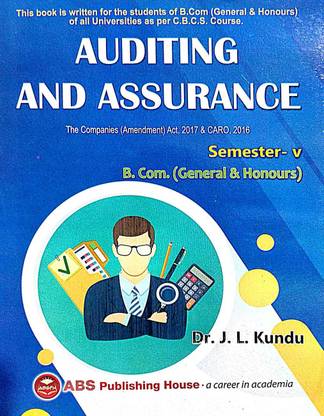 Auditing And Assurance B.Com(Gen& Hons) Semester-V (English Version)