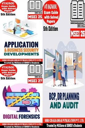 IGNOU MSCIS 2nd Semester Help Books Combo Of MSEI 25 MSEI 26 MSEI 27 (IGNOU Study Notes/Guidebook Chapter-Wise) With Solved Latest Previous Year Question Papers (New Syllabus) Msei25 Msei26 Msei27