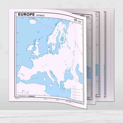 100 Europe Physical Outline Map For School