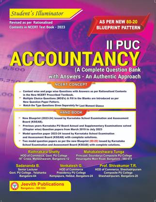 Jeevith 2nd PUC- ACCOUNTANCY [Student's Illuminator : A Complete Question Bank With Answers-An Authentic Approach For 2022-23]