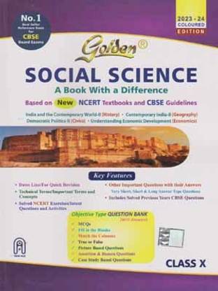 Golden Social Science - 2023. For Class -10, [2023-24 Edition]
