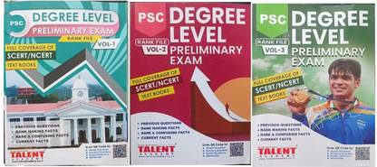 Degree Level Preliminary Exam Rank File Vol-1,2,3
scert/ncert