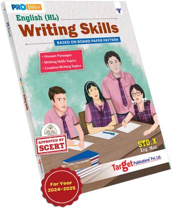 Std 10th English Writing Skills Book For English Medium | SSC Maharashtra Board New Syllabus | Includes Unseen Passages, Report Writing, Letter Writing, Speech Writing And Question Paper With Solutions Of Previous Board Exams