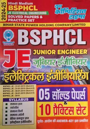 Bsphcl Je Junior Electrical Engineer (5 Solved Papers & 10 Practice Set) 2024-25