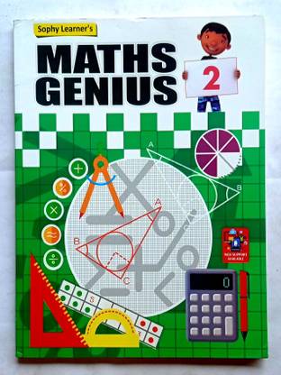 Maths Genius Class- 2 With Workbook (Old Like New Book)