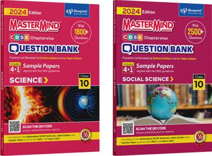 Mastermind CBSE Class 10 Question Bank SCIENCE & SOCIAL SCIENCE For 2023-2024 (Combo Of 2 Books)