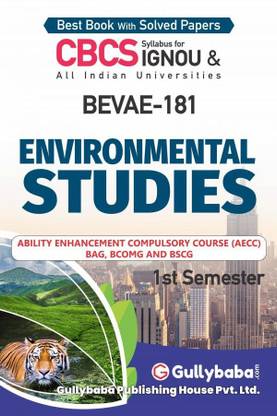 BEVAE-181 Environmental Studies In English (CBCS New Syllabus) IGNOU Help Book With Solved Sample Papers And Important Exam Notes (Paperback, Vinay Kansal, GullyBaba.com Panel)