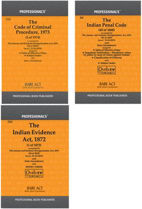Criminal Major Acts Combo- CrPC, IPC, Evidence