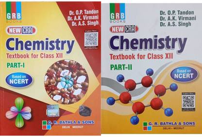 GRB CHEMISTRY TEXTBOOK FOR CLASS 12 PART - 1st & PART 2nd BASED ON NCERT IN ENGLISH