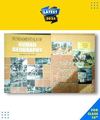 NCERT GEOGRAPHY CLASS 12 VOL1+2 English Medium Paperback, NCERT|New Latest Edition For 2025-2026