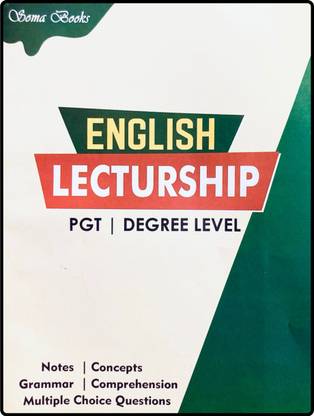 English Lectureship Guide For Pgt Degree Level Opsc Pgt Tgt Ssb Pgt Tgt With Teaching Aptitude And Pedagogy Practice Book Bbs Publication Soma Books