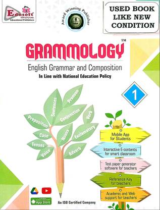 GRAMMOLOGY ENGLISH GRAMMAR AND COMPOSITION CLASS-1 (Old Book)