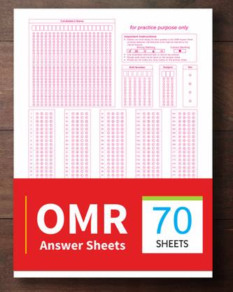OMR Sheets For Practice NEET 2024, 200 MCQ - Pack Of 70 Loose Sheets / 140 Pages