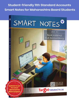Std 11 Book Keeping And Accountancy Book | Smart Notes | FYJC BK Guide | Commerce Maharashtra State Board | Based On Std 11th New Syllabus | Also Includes HOTS, Textual And Objective Questions