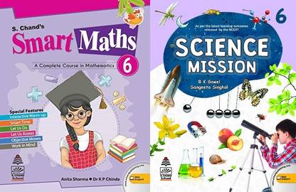 Smart Math & Science Mission Class 6th Combo Pack NEw Edition 2023