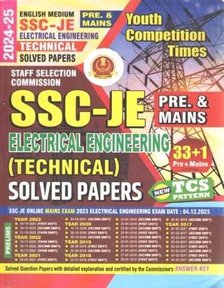 Ssc-Je Electrical Engineering (Technical) [pre. & Mains] Sloved Papers (Based On New Tcs Pattern) English Medium