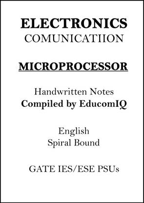 Microprocessor Handwritten Notes Of Electrical Engineering By Selected Student In GATE