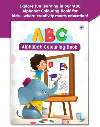 Alphabet Book | ABCD Alphabet Colouring Book For Kids | Learn And Practice To Draw And Color Alphabets | First Drawing Book For Toddlers, Nursery, Pre School Children | Book For Children